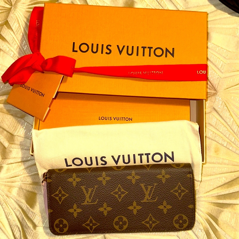 Authentic Louis Vuitton Clemence Monogram Wallet M61298